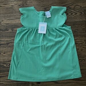 NWT Bella Bliss Green Tatiana Pima Cotton Shirt